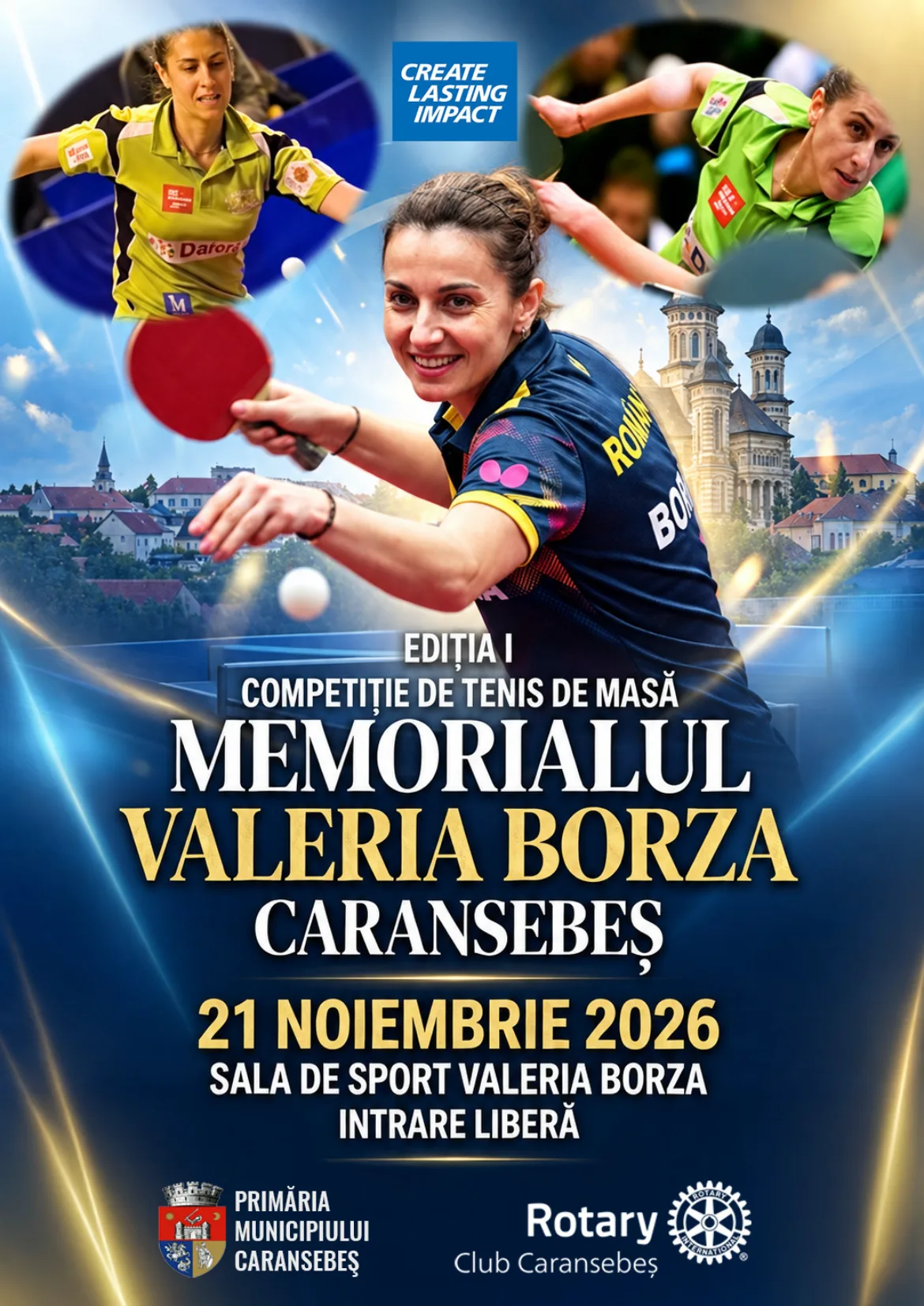 Valeria Borza Memorial: table tennis tournament, 1st edition